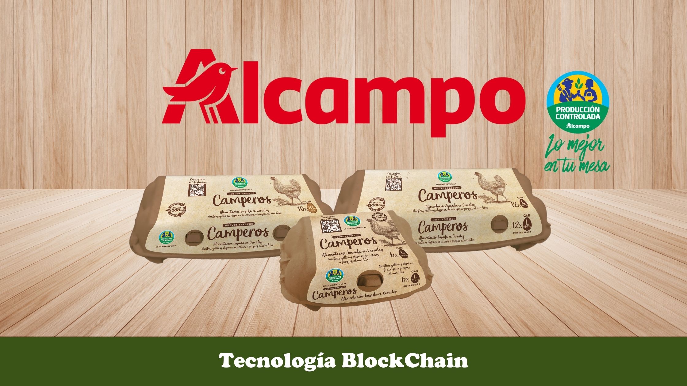 Huevos Camperos Rujamar y Alcampo Producción Controlada
